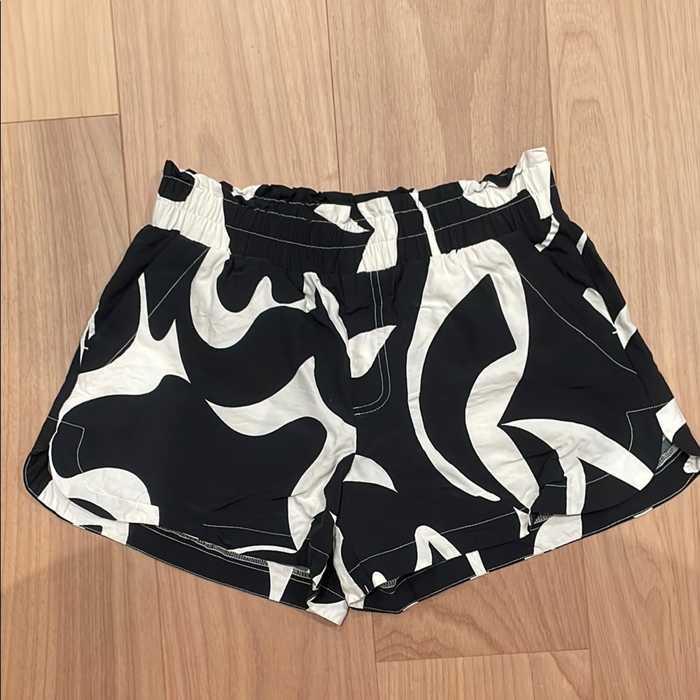 Stylish Black and White Women's Shorts